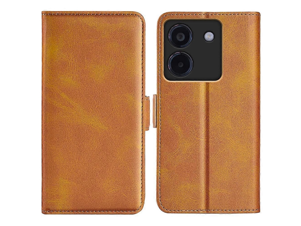Capa De Celular De Couro Com Fecho Magnético De Dois Lados E Flip Horizontal