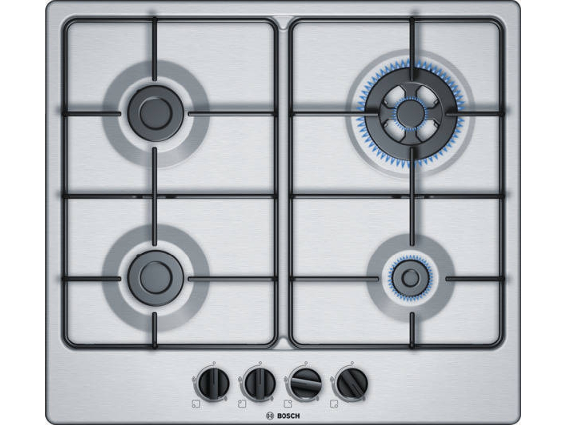 Placa de Gás BOSCH PGH6B5B80 (Outlet Grade A - Gás Natural - 58.2 cm - Inox)