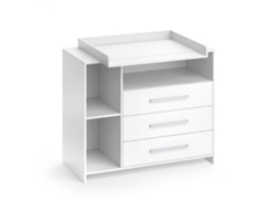 Cómoda Oskar Trocador Móveis Vicco Branco (100x113x53cm)