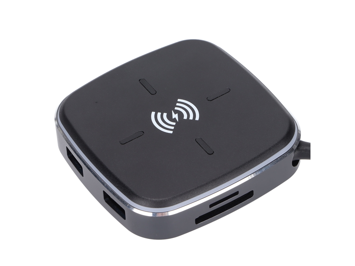 Dock Station USB C, 9 em 1, Carregamento Sem Fio 10W EOOCOO