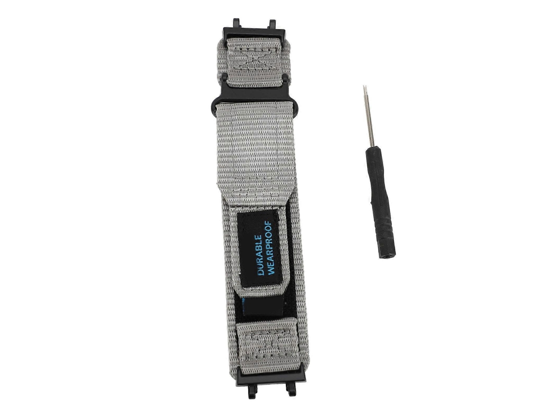 Pulseira Esportiva De Nylon Para Relógio Inteligente Huami T. Rex 2, Pulseira De Substituição Para Uso Externo Com Fecho De Velcro, Cinza Olysi Shop
