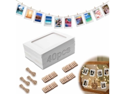 Lote De 40 Cordões De Viagem Com Clipe - 6 Quadros - Para Suspender Fotos - Para Papel Pintado