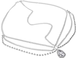 Corrente De Cabelo Feminina Com Strass Para Baile De Formatura E Estilo Country.