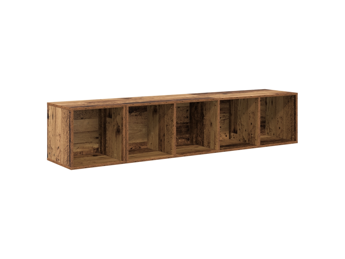 Conjunto 2 Conjunto De Móvel De Tv Vidaxl Castanho Derivados De Madeira (37 X 37 X 142,5 Cm)