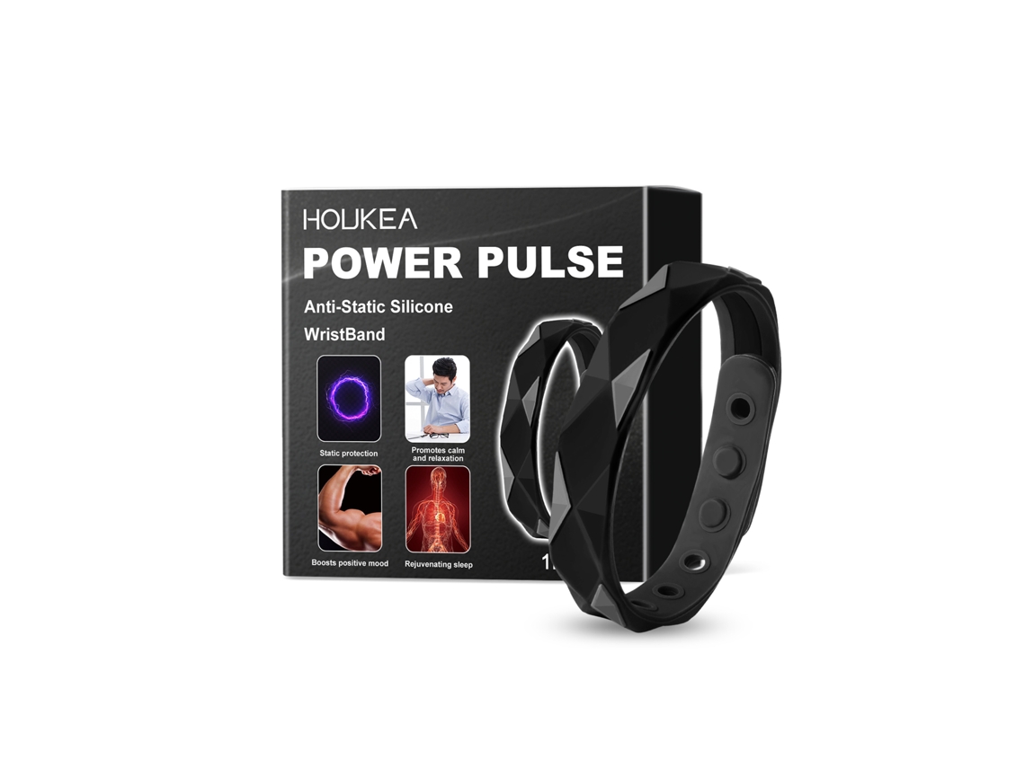 Pulseira Antiestática de Silicone LAXISCREED para Prevenção de Descargas Eletrostáticas