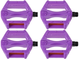 2 Pares De Pedais Bicicleta Para Mountain Bike, Plástico E Ferro,