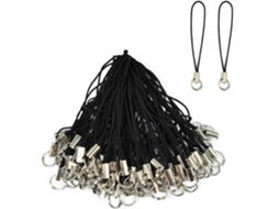 100 Pulseiras Para Celulares, Alça Removível Com Argola, Decoração Diy Para Pendurar Joias, Chaveiro Usb