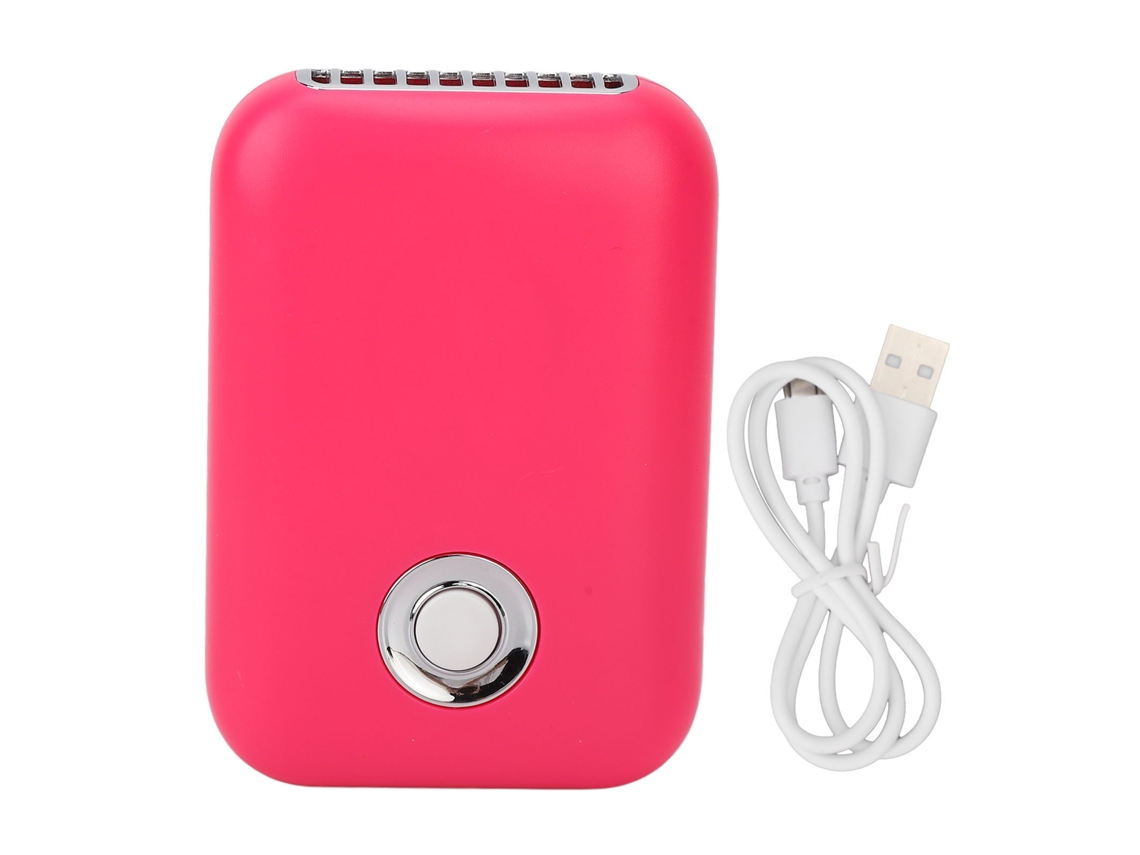 Mini Portable Usb Rechargeable Eyelash Dryer Fan 3 Speed Rose Red