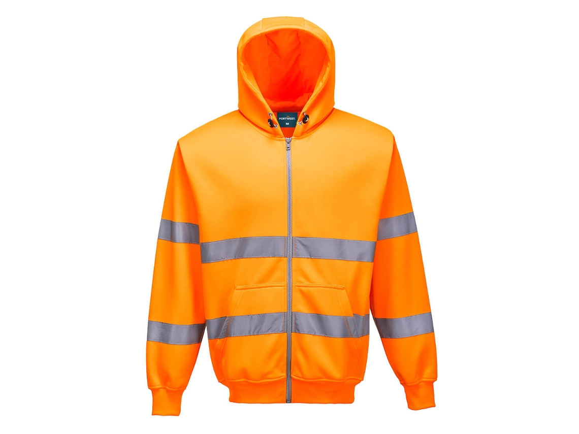 Moletom De Alta Visibilidade Com Capuz E Zíper – Versatilidade E Estilo Amarelo / 4xl