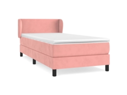 Box Spring Bed, Box Spring Beds Vidaxl Cor-de-rosa Veludo (100 X 200 Cm)