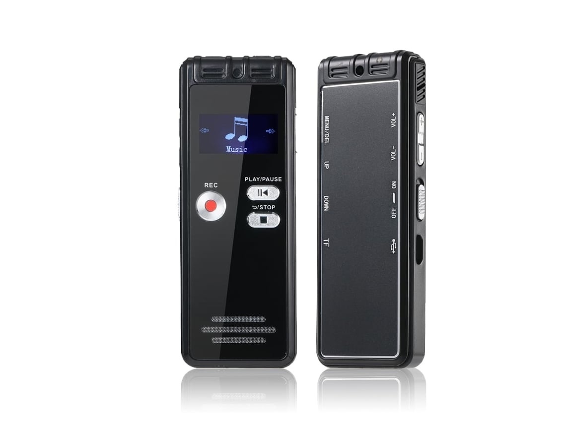 Lurelia Gravador De Voz Digital Com Usb, Ativação Por Voz, Redução De Ruído Para Palestras - Vermelho