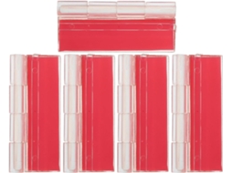 Conjunto De 5 Dobradiças Acrílicas Dobráveis Com Adesivos