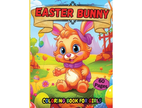 Livro Easter Bunny Coloring Book for Girls Black Girls Easter Coloring Book de Tobba (Inglês)