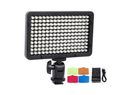 Luz Led Para Cámara Mini Recargable 176led Lámpara De Relleno Fotográfico Ajustable Para Cámaras Dslr