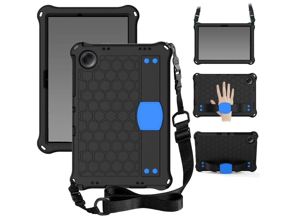 Capa Para Tablet Lurelia, Compatível Com Samsung Galaxy Tab A9plus X216, Azul, Suporte Giratório, Proteção Antiquedas