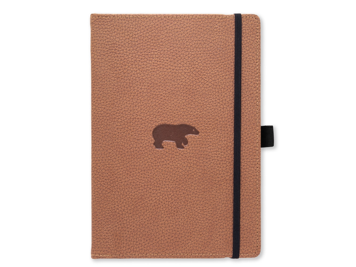 Caderno Vida Selvagem A5+ Pontilhado, Urso Marrom