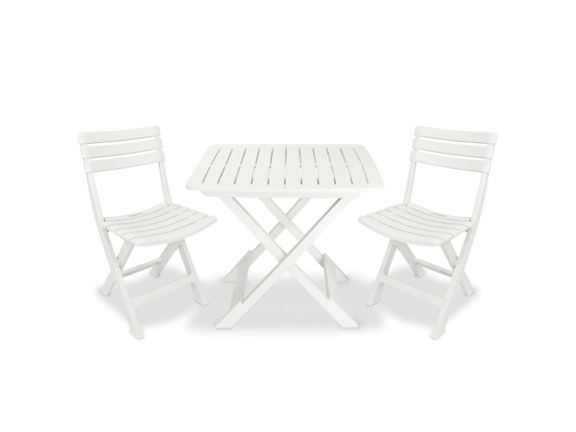 Garden Bistro Set, Garden Bistro Sets Vidaxl Branco Plástico (n/a)