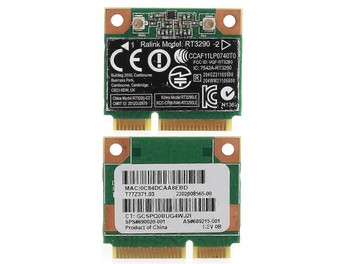 Placa De Rede Lan Sem Fio Rt3290 Wifi 2,4 Ghz 150 Mb Para Hp Pavilion G7, Número Da Peça Dedicado 690020 001 Slowmoose