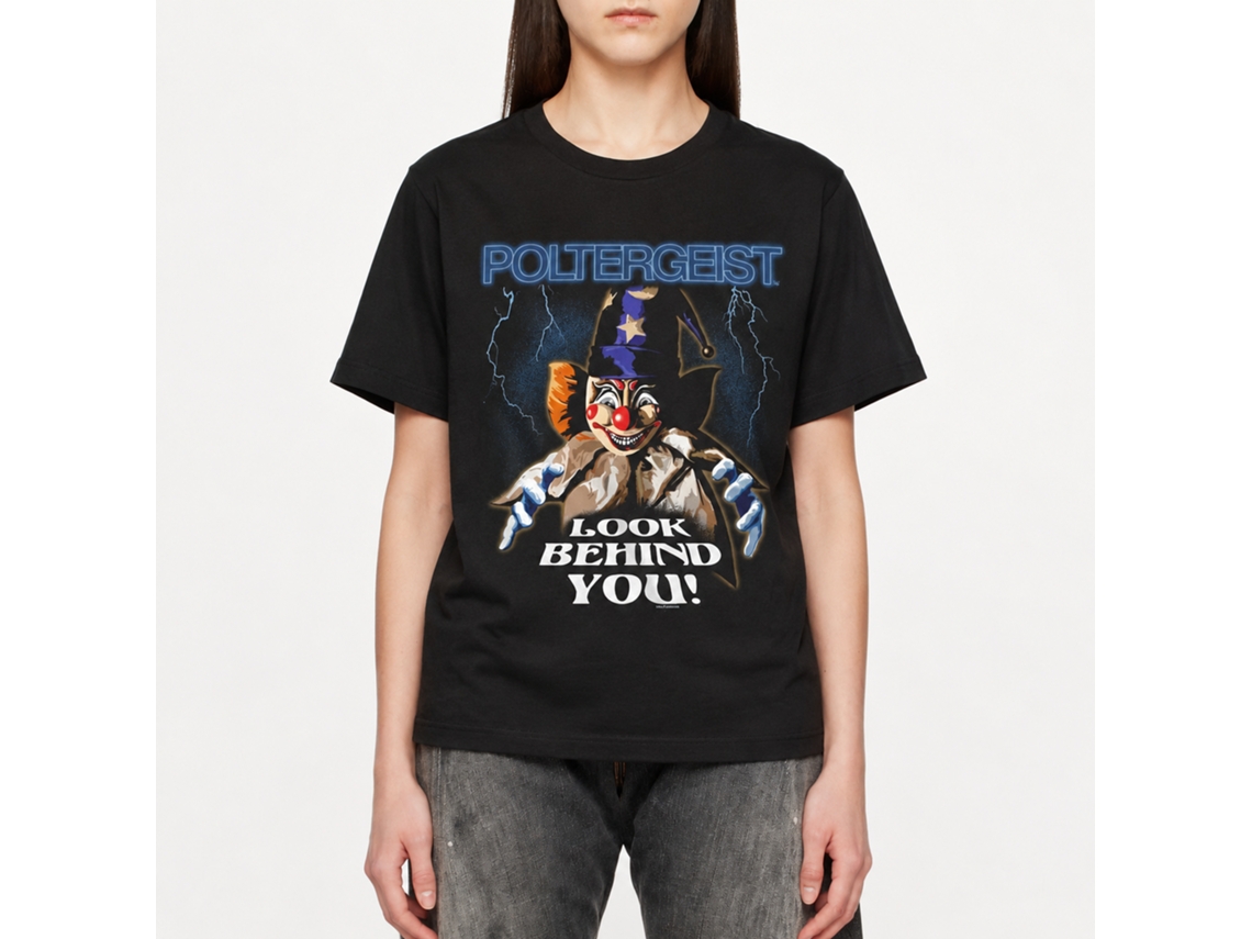 Rockinstone Poltergeist Look Behind You Graphic T-shirt Size:m