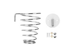 Suporte de parede em espiral para secador de cabelo em aço inoxidável 2026