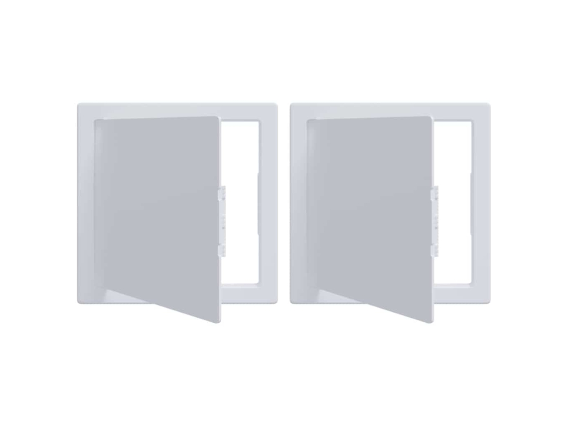 Conjunto 2 Painéis De Acesso Em Plástico Abs Vidaxl Branco Plástico