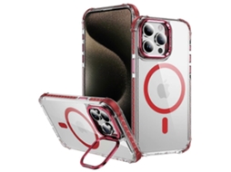 Capa Transparente Com Suporte Para Lente Para Iphone 13 Pro Max, Compatível Com Magsafe