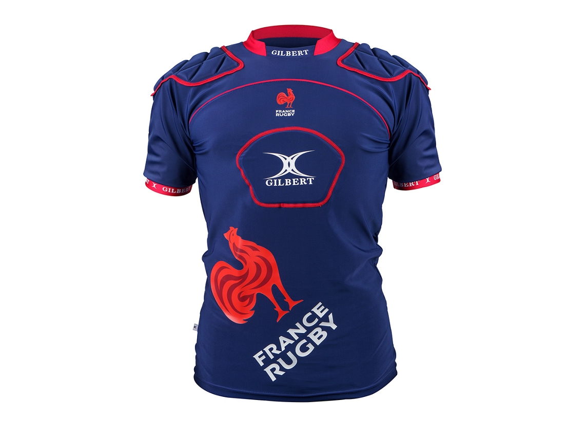 Protetor De Ombros Gilbert Atomic V3 Para Adulto France Rugby Ffr Edição