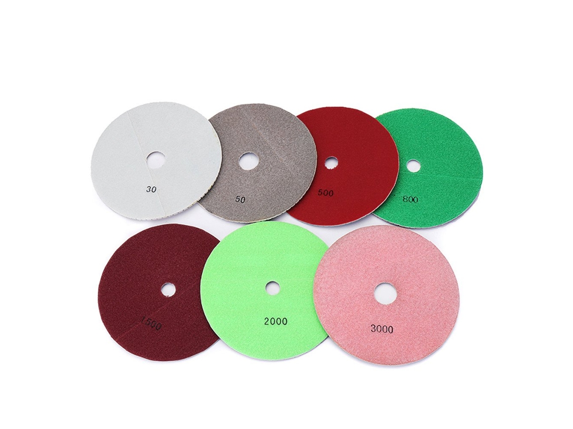 Disco de Polimento Úmido ou Seco para Mármore, Granito e Ladrilhos, 17,8 Cm, 2,27 Kg