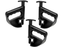 Conjunto De 3 Ferramentas Manuais Pretas Para Montagem E Remoção De Pneus Em Carros.