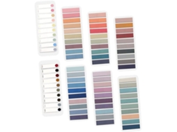 8 Carnets D'onglets Adhésifs Portáteis Em Pet Para Bureau Notes Manuscrites, Signets Pratiques Et Couleurs