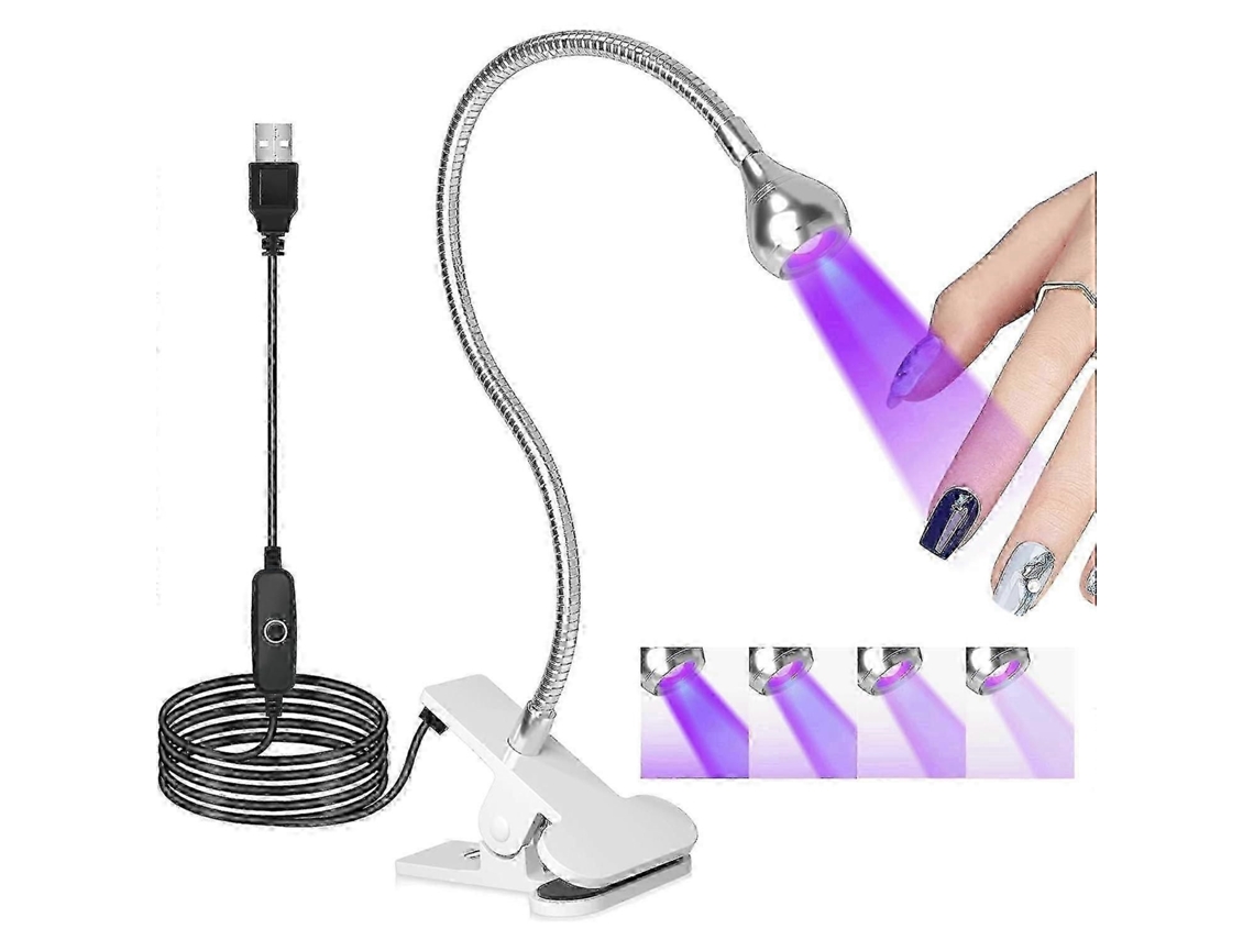 2025 5w Nail Uv Lamp, Gel Led Polish Lamp Light Dryer For Nails With Clip Art T Ools, 360 Rotatable GOKOCO