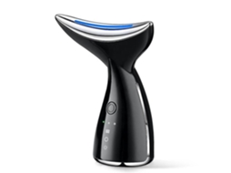 Massageador Facial e de Pescoço Preto para Cuidados com a Pele, Elétrico Lifting 45 Níveis Calor 3 GOKOCO