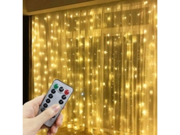 Cortina De Luzes Led, Formato De Árvore De Natal, Cor Branca Quente, Alimentação Usb, Aplicação Doméstica Versátil Em Diferentes Espaços