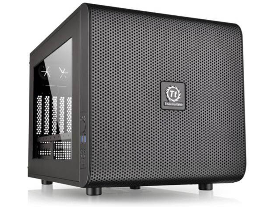Caixa PC TT THERMALTAKE Core V21 (ATX Cube - Preto)