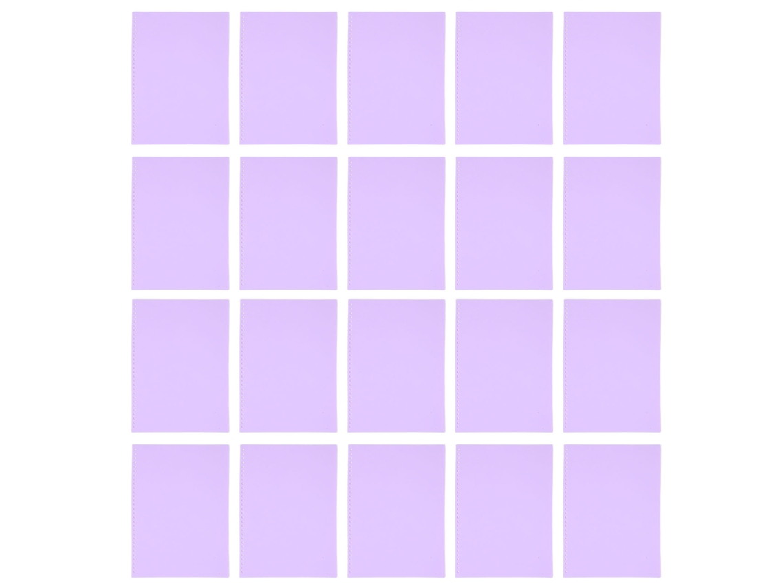 20pcs Capa Protetora de Papel A4 30 Furos Pp Fosca Roxo Taro para Encadernação | S/MARCA