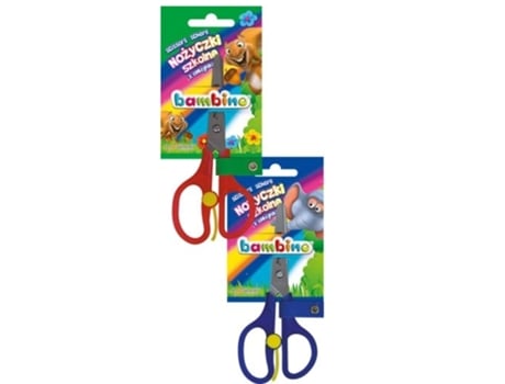 Tesouras Bambino Mini Zoo 13 Cm Ferramenta De Corte Precisa Com Protetor, Perfeita Para Pequenos Projetos. Design Ergonômico Para Conforto.