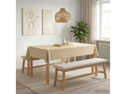 Vidaxl Toalha De Mesa 5 Unid. Retangular Branco Creme 110 X 180 Cm
