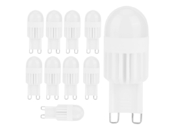 10pcs Lâmpada G9 3w 5led Bi Pin Branco Quente 110v para Lustre | S/MARCA