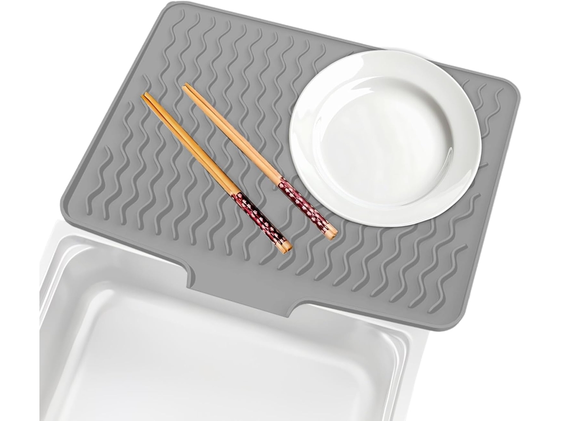 Tapete De Silicone Para Pratos, Tapete Antiderrapante Para Bancada De Cozinha, Protetor De Bancada, Ideal Para Casa