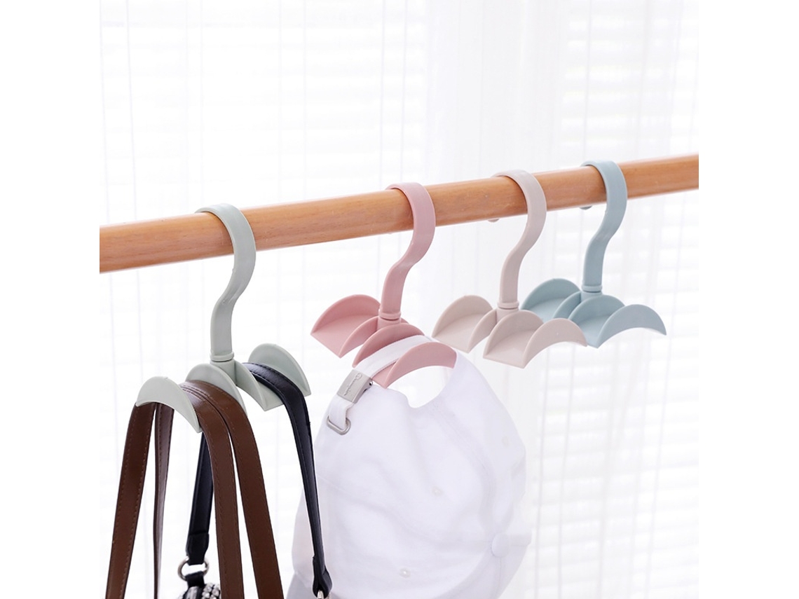 Cabides 4 Peças Para Casacos, Chapéus E Bolsas, Plástico Elysve