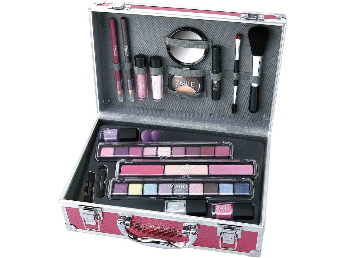 Mala de Maquilhagem ZMILE COSMETICS Merry Berry Rosa