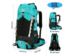Mochila Impermeável 60l com Capa Chuva para Camping