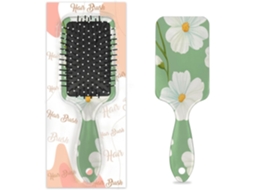 Escova Desembaraçadora Para Cabelos Molhados E Secos, Flores Brancas, Pente Com Almofada De Ar Para Mulheres, Homens