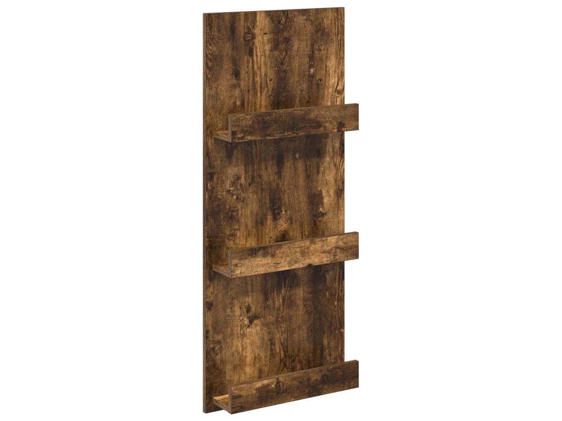 Conjunto 1 Suporte Para Revistas Vidaxl Castanho Derivados De Madeira (43 X 11 X 102 Cm)