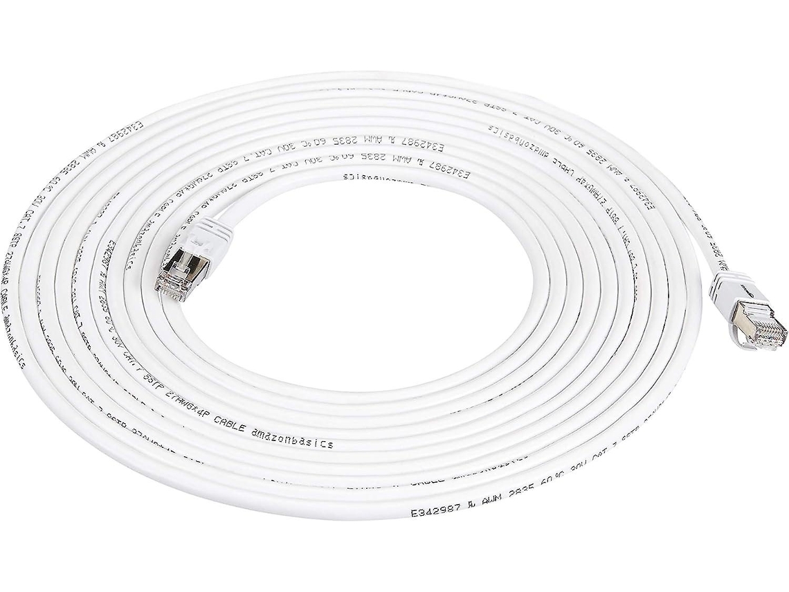Lurelia Cabo Ethernet Cat 7 Rj45 600 Mhz 6 M Branco, Para Router E Pc