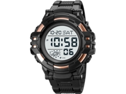 Lurelia Relógio Digital Desportivo, Visor Digital, Led, Cronómetro, Alarme, Data/calendário, 12/24h, Luminoso, Duplo Fuso/mostrador, 9,45 Polegadas
