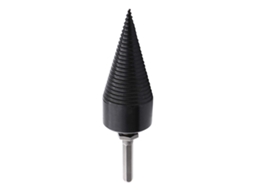 Broca Para Rachar Lenha, Tamanho P, Haste Hexagonal De 8 Mm Em Aço Preto | Design Com Ranhuras