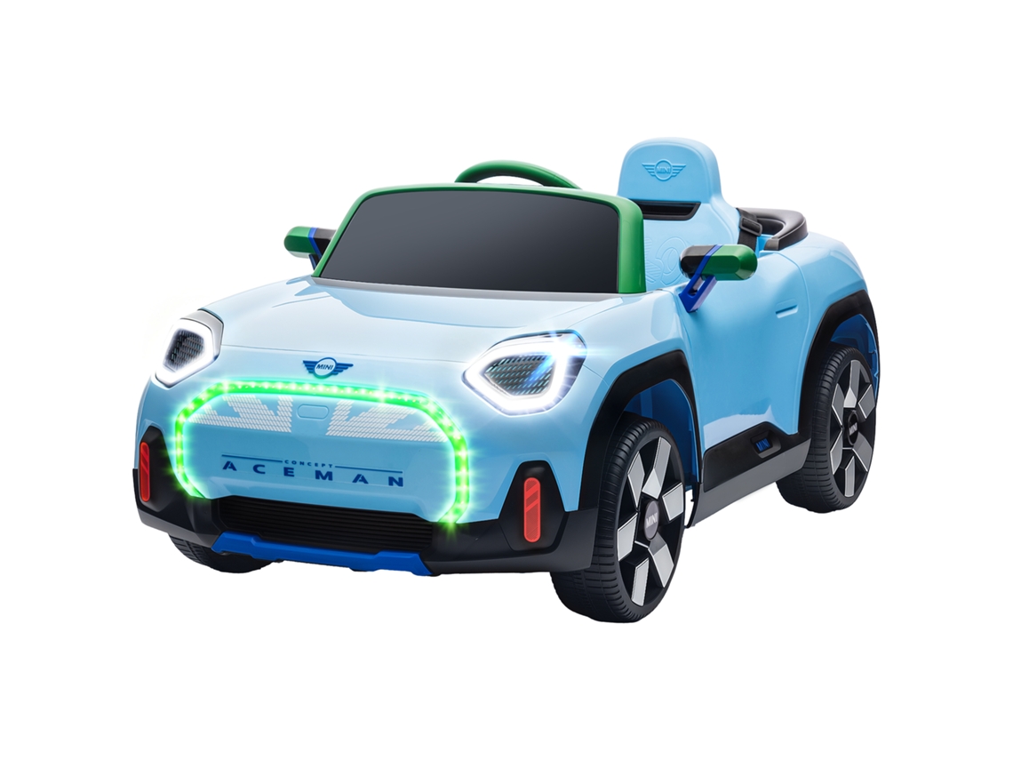 Carro Elétrico Mini Aceman MARCA, controle remoto Bluetooth, motor duplo, azul