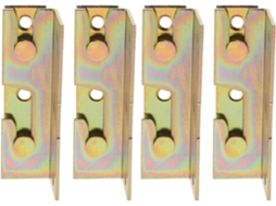 Conjunto De 4 Fixadores Valiclud Para Trilhos Cama, Suportes De Gancho Ferro Duráveis E Versáteis Para Estrutura Cama
