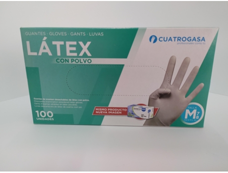 Luva Latex com Pó com 100 S